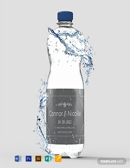 Water Bottle Label Template Word Unique Free Wedding Water Bottle Label Template Download 205