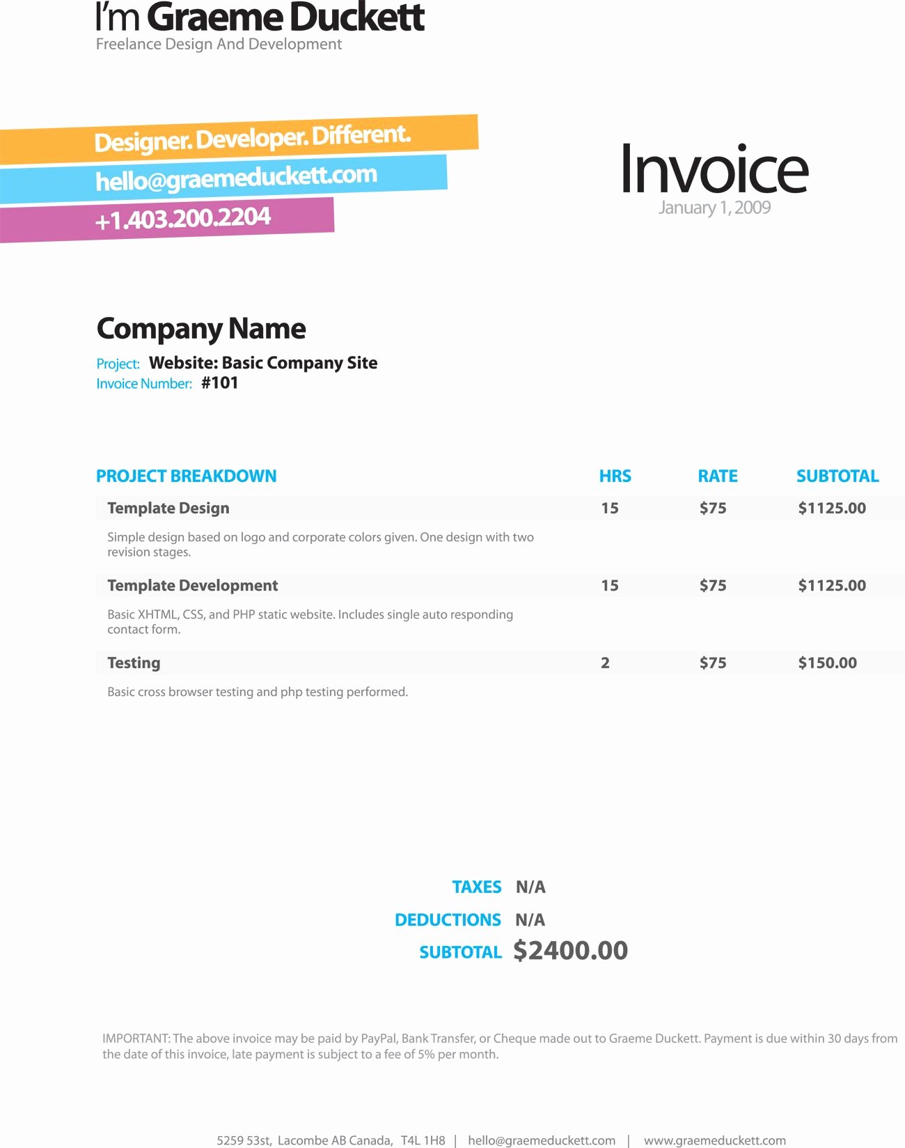 Web Design Invoice Template Beautiful Invoice Like A Pro Design Examples and Best Practices