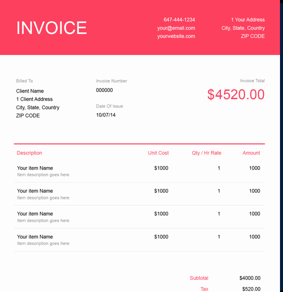 Web Design Invoice Template Best Of Download A Graphic Design Invoice Template