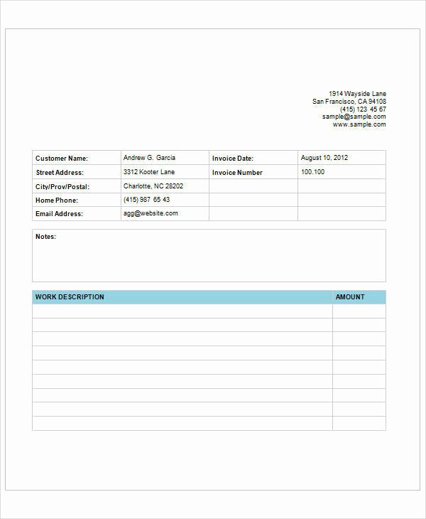 Web Design Invoice Template Best Of Sample Web Design Invoice 7 Examples In Pdf Word