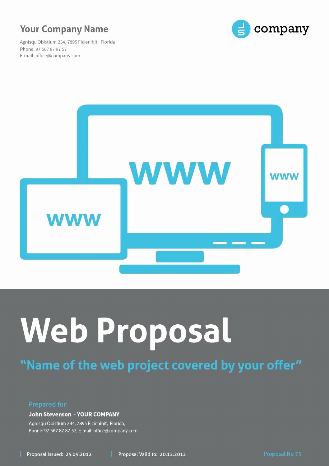 Website Proposal Template Word Unique Web Proposal by Paulnomade Documents