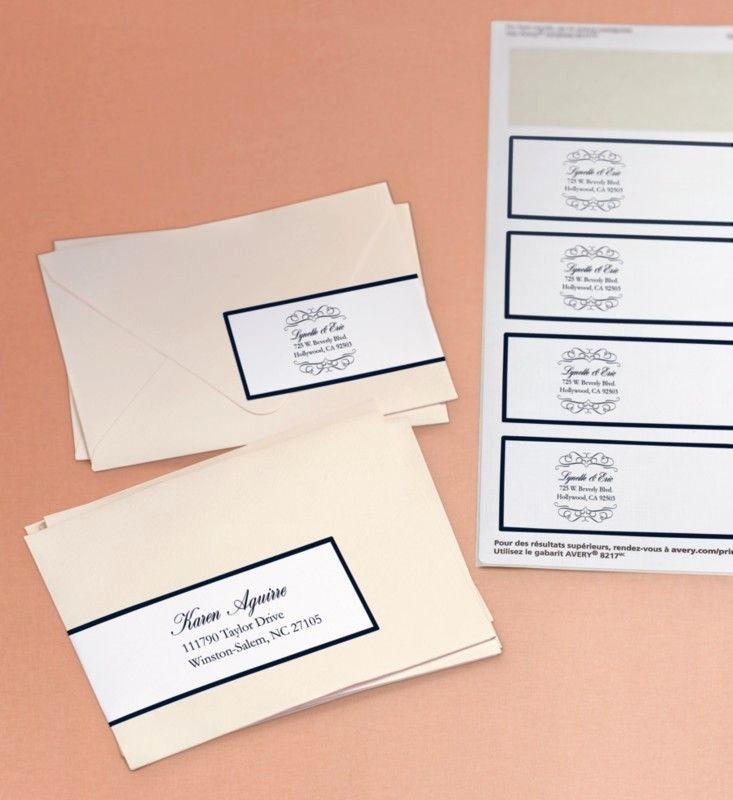 Wedding Address Label Template Beautiful Avery Wraparound Labels Add An Elegant touch to