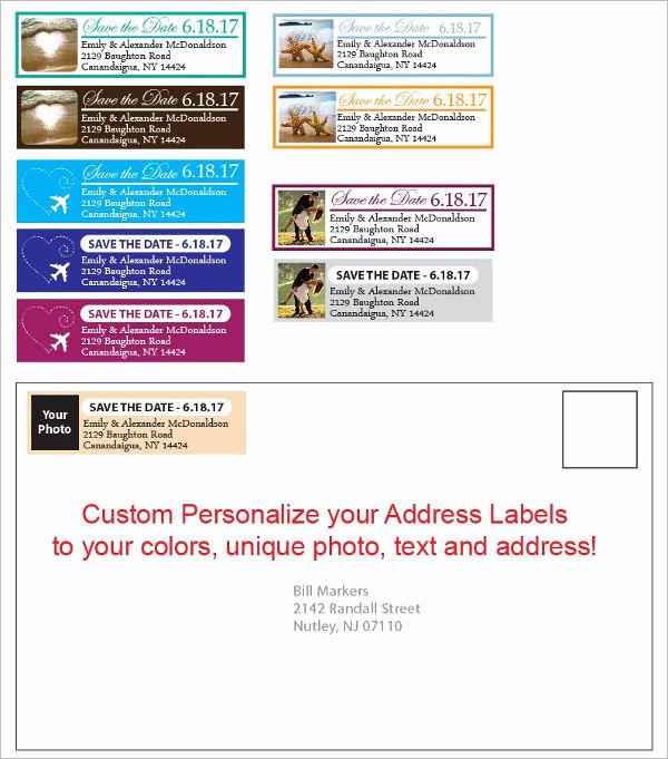 Wedding Address Label Template Fresh 11 Wedding Address Labels Psd