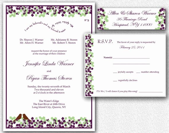 Wedding Address Labels Template Best Of Items Similar to Wedding Invitation Rsvp Card &amp; Return