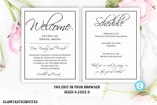 Wedding Hotel Welcome Letter Template Elegant Sunflower Burgundy Merlot Rustic Wedding Invitation