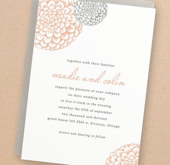 Wedding Invitations List Template Beautiful Printable Wedding Invitation Template Instant Download