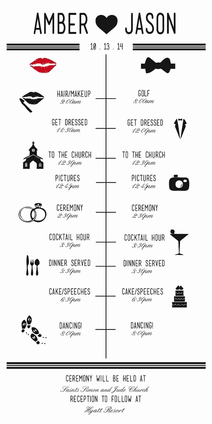 Wedding Reception Timeline Template Best Of Wedding Reception Timeline Planning Guide