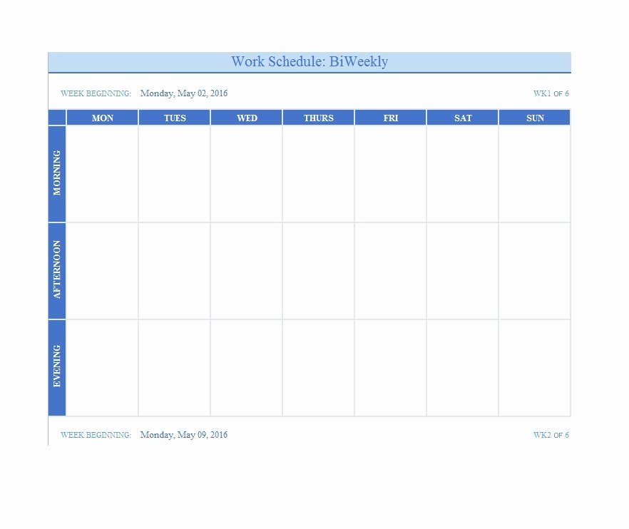 Week Schedule Template Pdf Best Of 26 Blank Weekly Calendar Templates [pdf Excel Word]