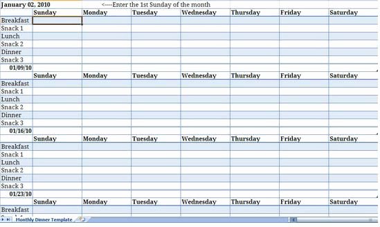 Weekly Meal Planner Template Excel Beautiful Excel Meal Planning Template Daily Meal Planner Excel