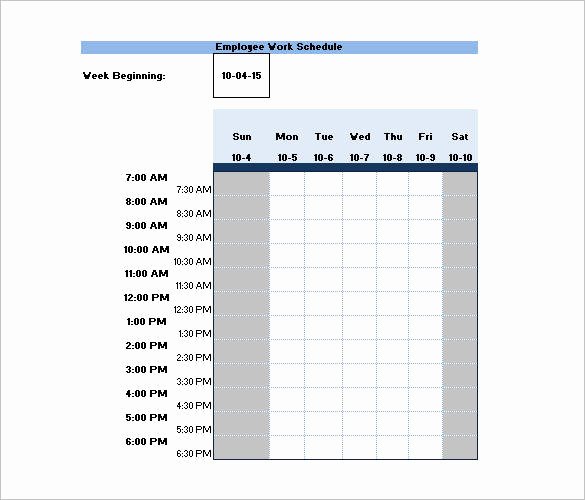 Weekly Work Schedule Template Pdf Elegant 50 Printable Schedule Template Pdf Word Excel
