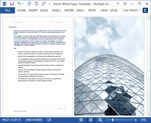 White Paper format Template Fresh White Papers – Ms Word Templates &amp; Free Tutorials