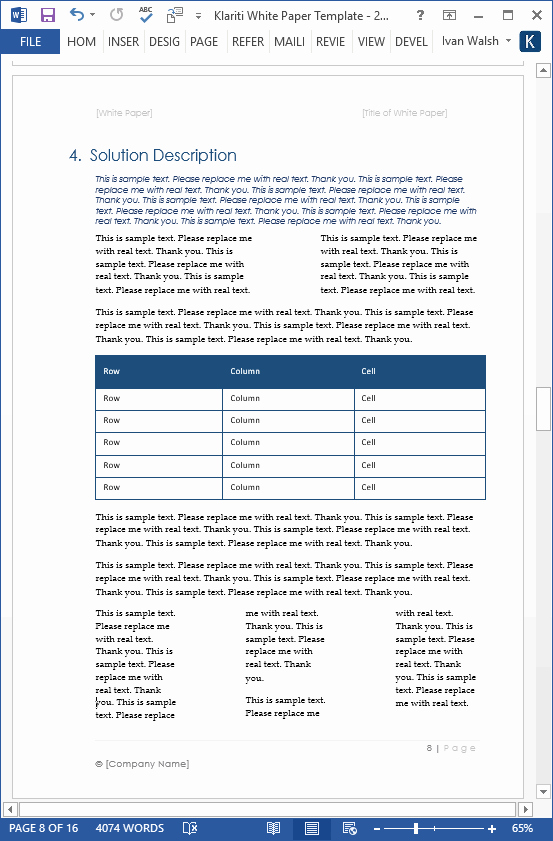 White Paper format Template Unique White Papers – Ms Word Templates &amp; Free Tutorials