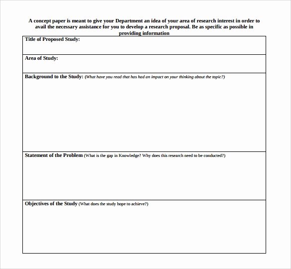 White Paper Outline Template Best Of Concept Paper Outline Template – Aktin