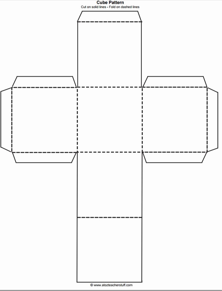 White Paper Outline Template Elegant Cube Outline Free Printable
