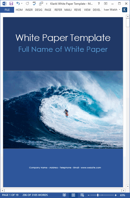 White Paper Template Doc New 15 X White Paper Templates Ms Word – Templates forms