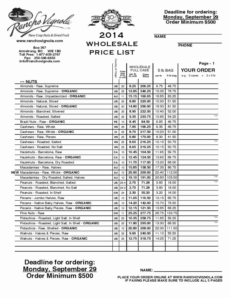 Wholesale Price List Template New 11 Price List Templates Free Samples Examples formats