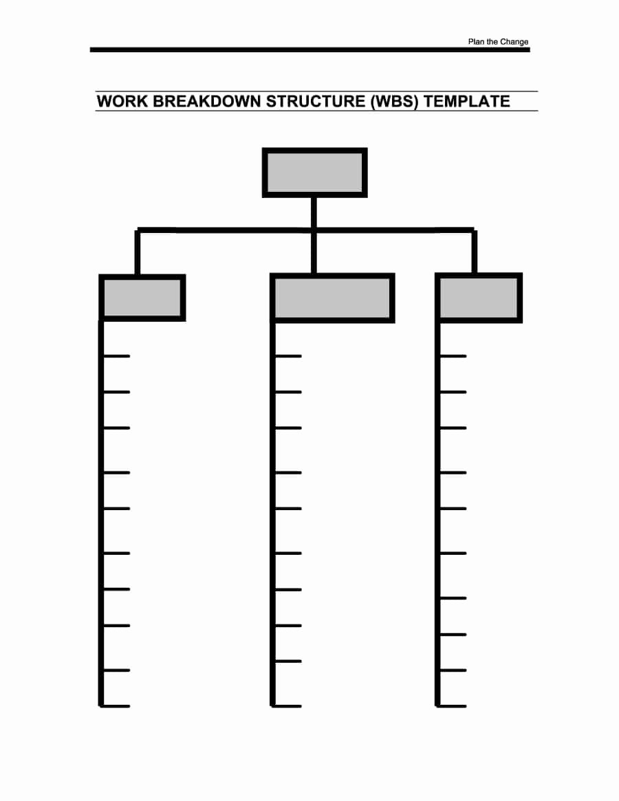 Work Breakdown Structure Excel Template Unique Work Breakdown Structure Templates