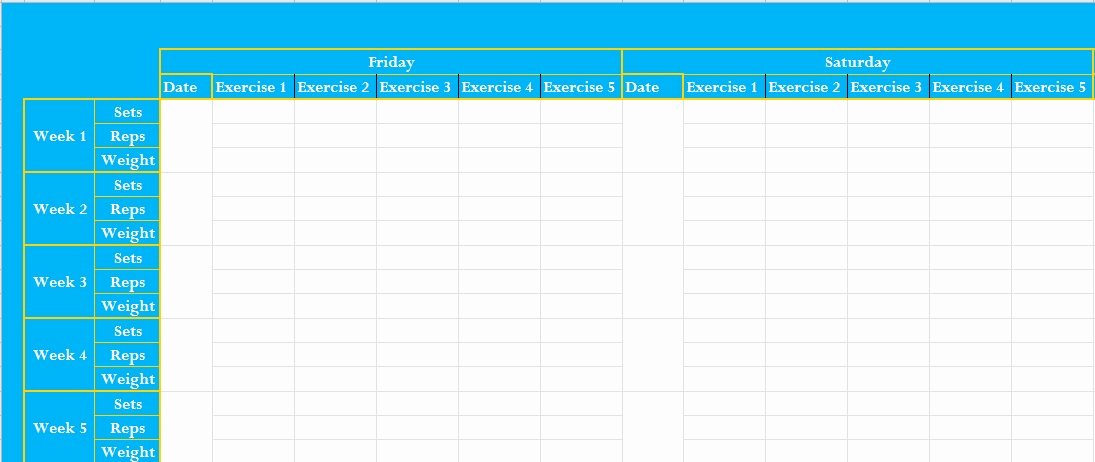 Workout Log Template Excel Beautiful Professional Exercise Log Template Excel Excel Tmp